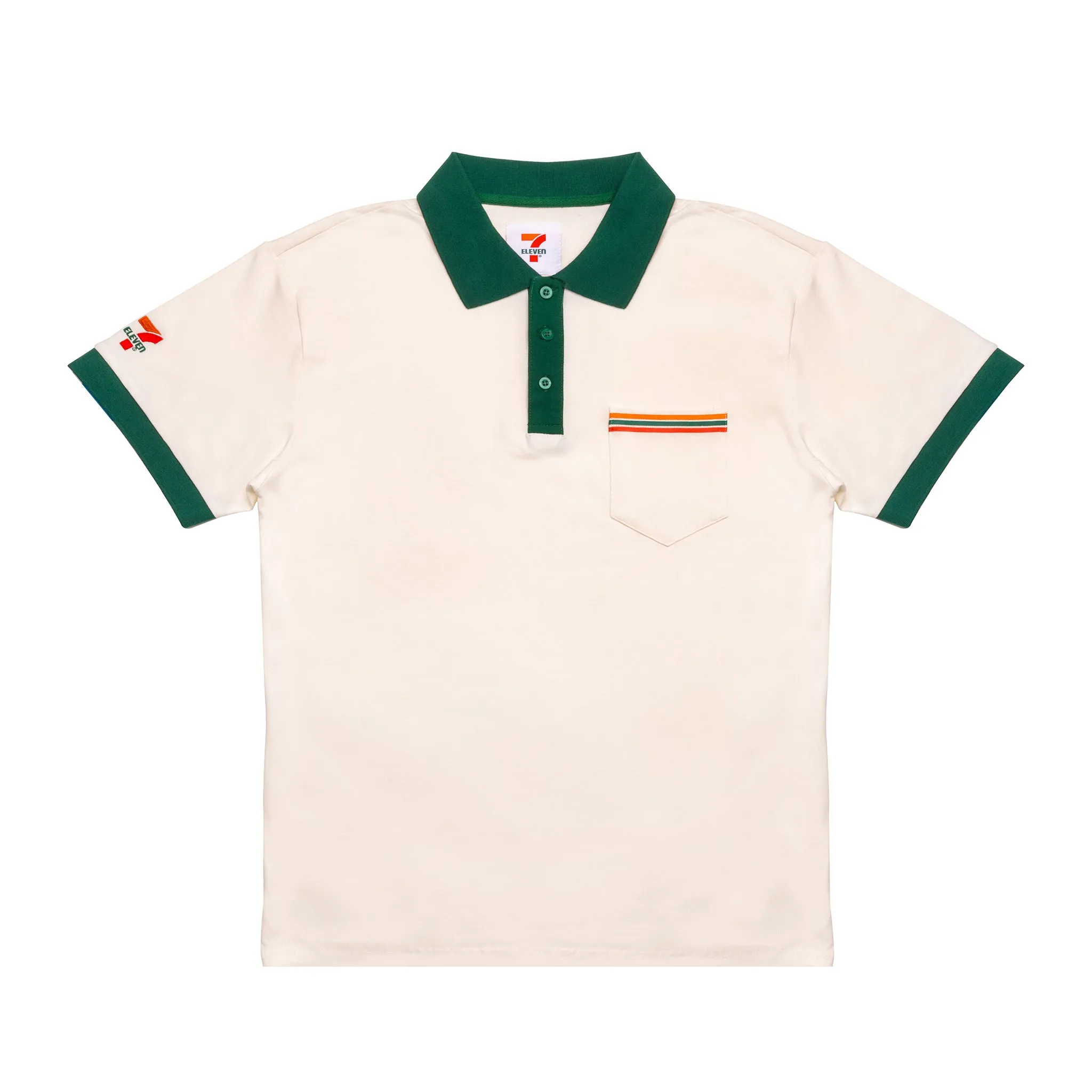 7-Eleven Stripe Pique Polo