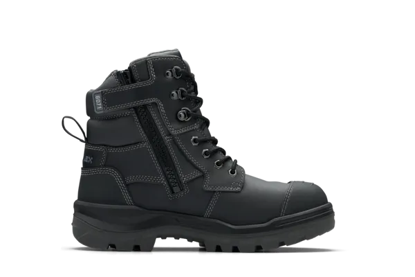 8071 Blundstone RotoFlex Steel Zip Sided Safety Boot Black