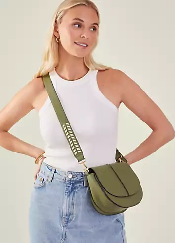 Accessorize Stitch Strap Saddle Bag