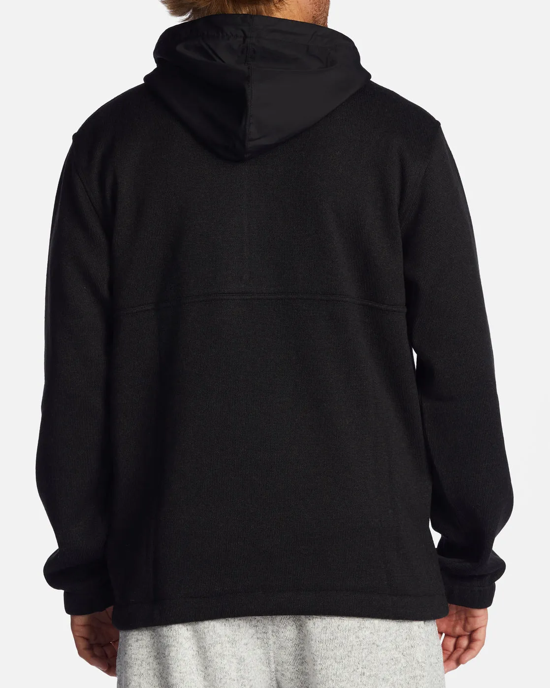 A/Div Boundary Hooded Half-Zip Pullover - Black Heather