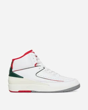 Air Jordan 2 Retro Sneakers White / Fire Red / Fir / Sail