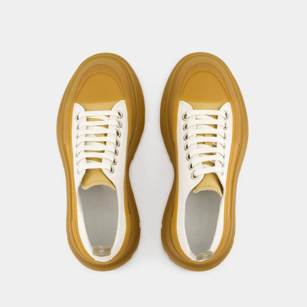 ALEXANDER MCQUEEN Women's Tan Tread Sneakers for SS24