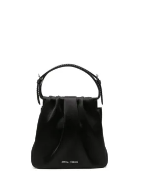 Amina Muaddi    Amina Muaddi Vittoria Satin Shoulder Bag