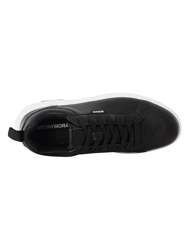 Antony Morato Logo Tag Trainers - Black/White