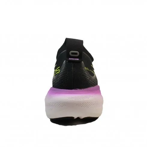 Asics GEL-NIMBUS 25 | Black/Glow Yellow | Womens Running Trainers