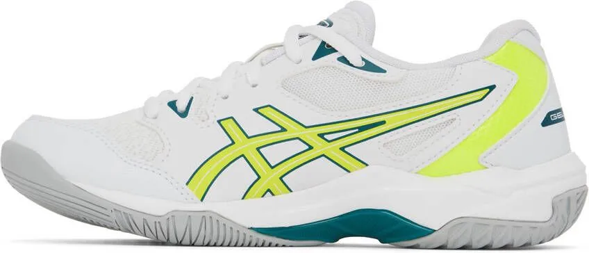 Asics White & Yellow Gel-Rocket 10 Sneakers