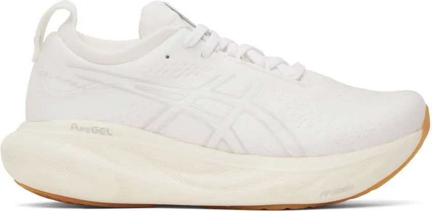 Asics White Gel-Nimbus 25 Sneakers