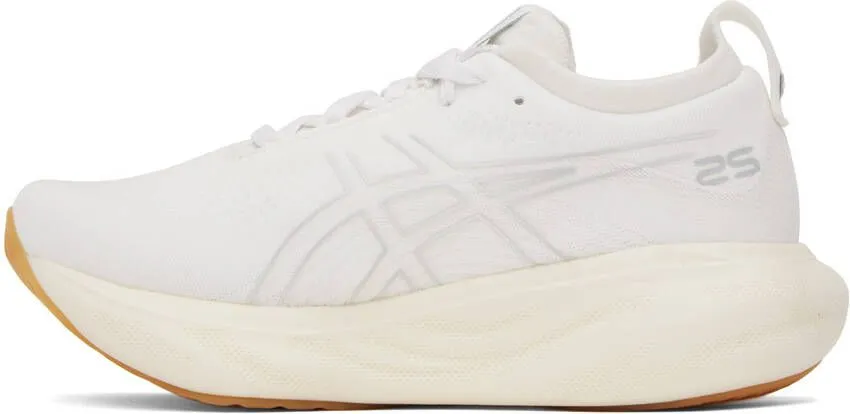 Asics White Gel-Nimbus 25 Sneakers