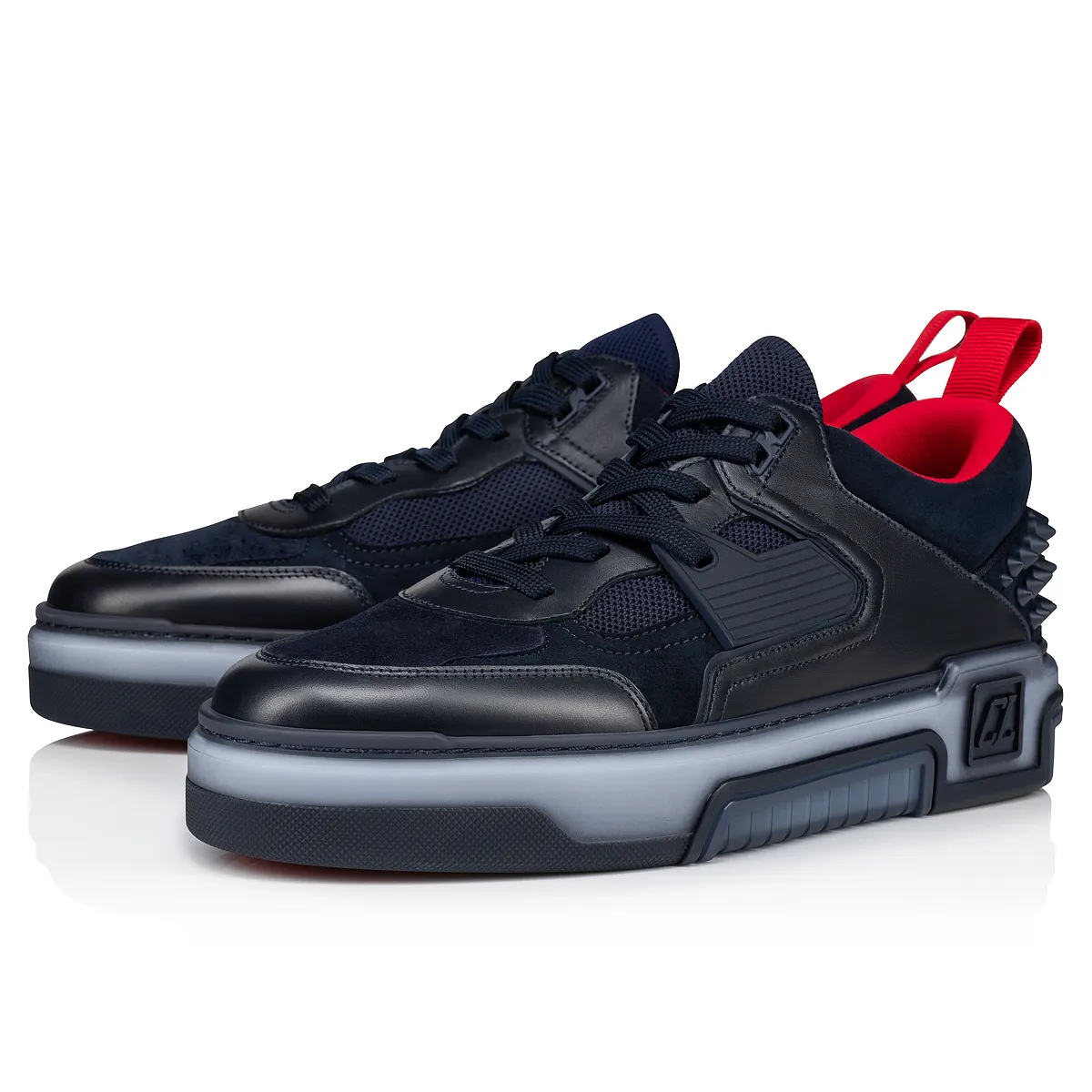 Astroloubi Sneakers - Calf leather, suede and rubber - Navy - Men