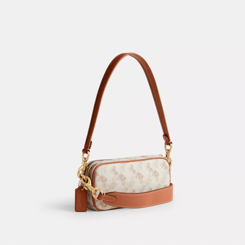 AVERY SHOULDER BAG WITH HORSE AND CARRIAGE PRINT