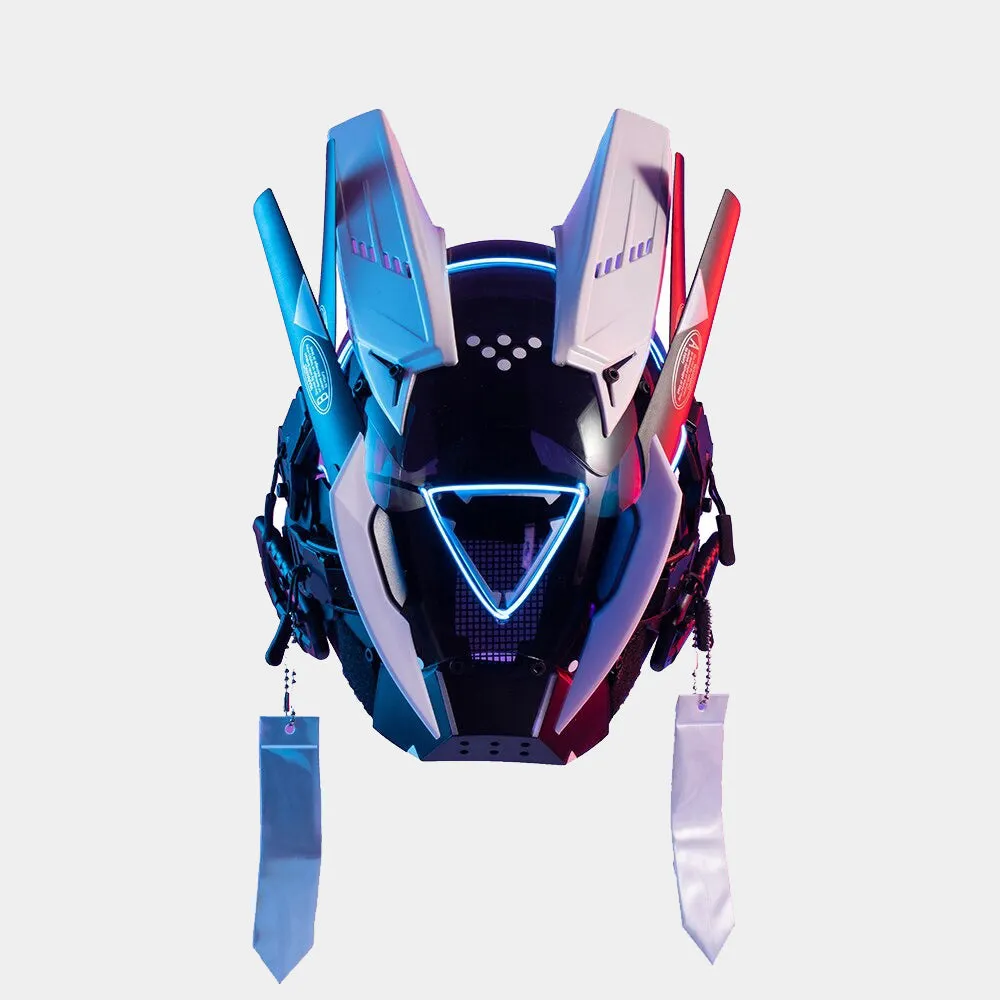 Bicolor Cyberpunk Helmet