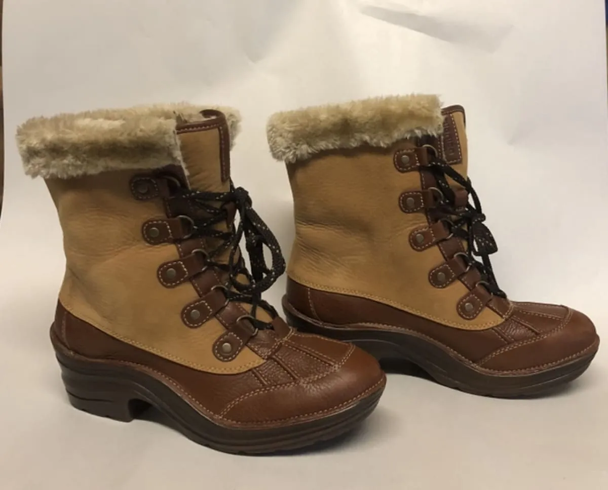 BIONICA Women's Rosemount Boot - Size 8 - Honey/Whiskey Leather- Pre-owned