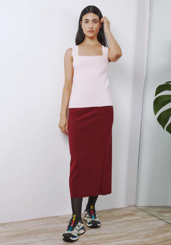 Birrot Long Skirt - Burgundy