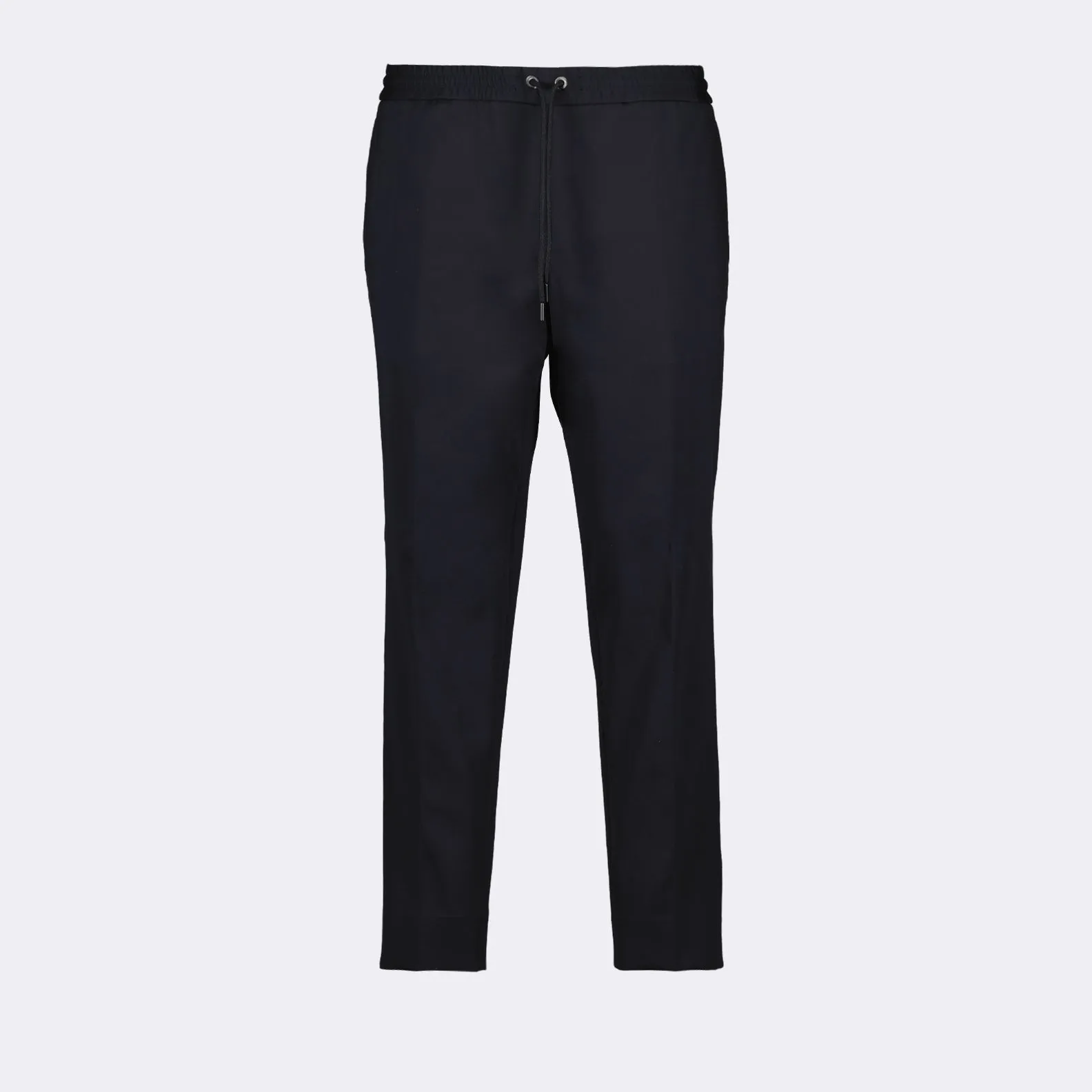 Black Straight-Leg Trousers