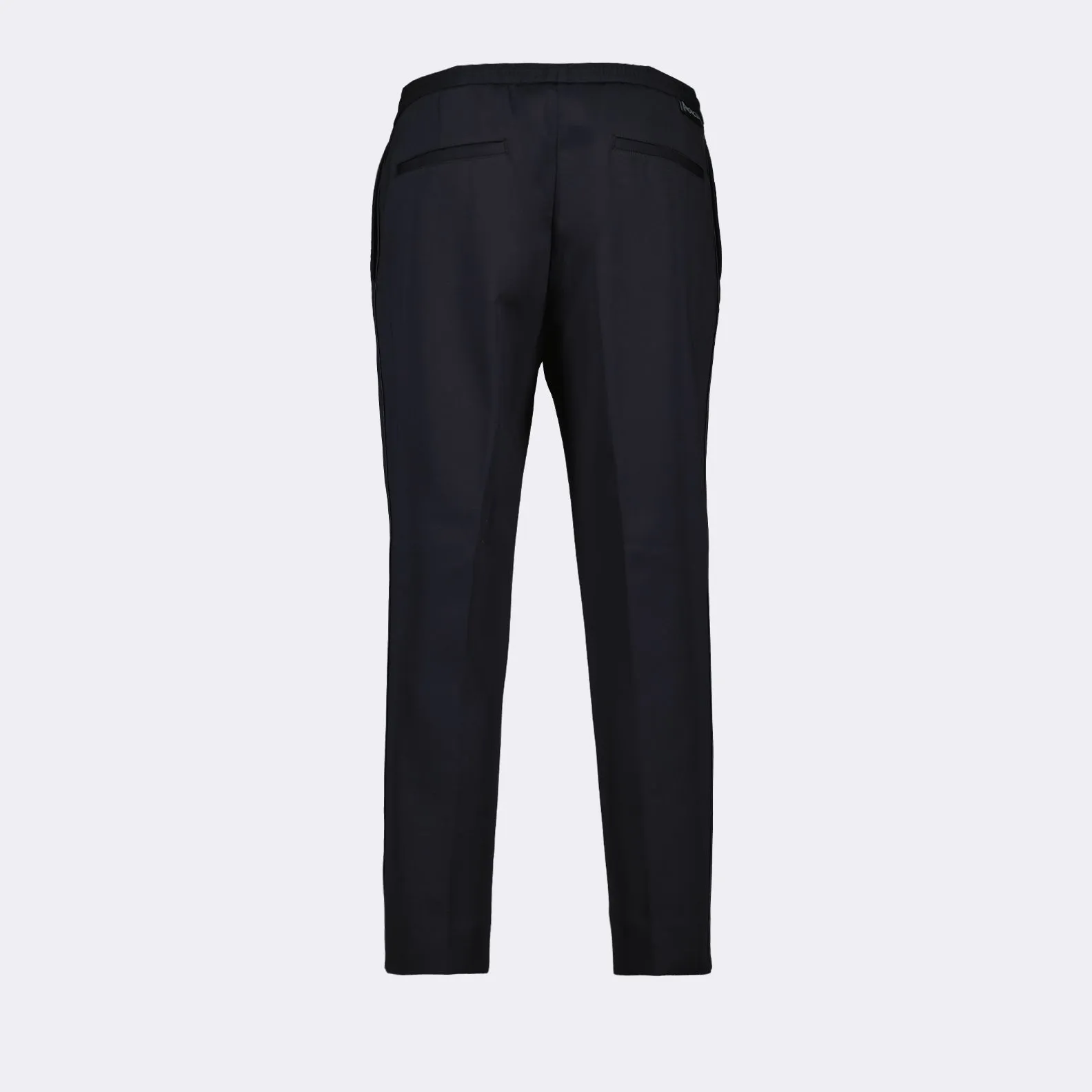 Black Straight-Leg Trousers