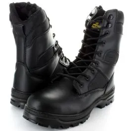 Black Dual Density Zip Safety Boot