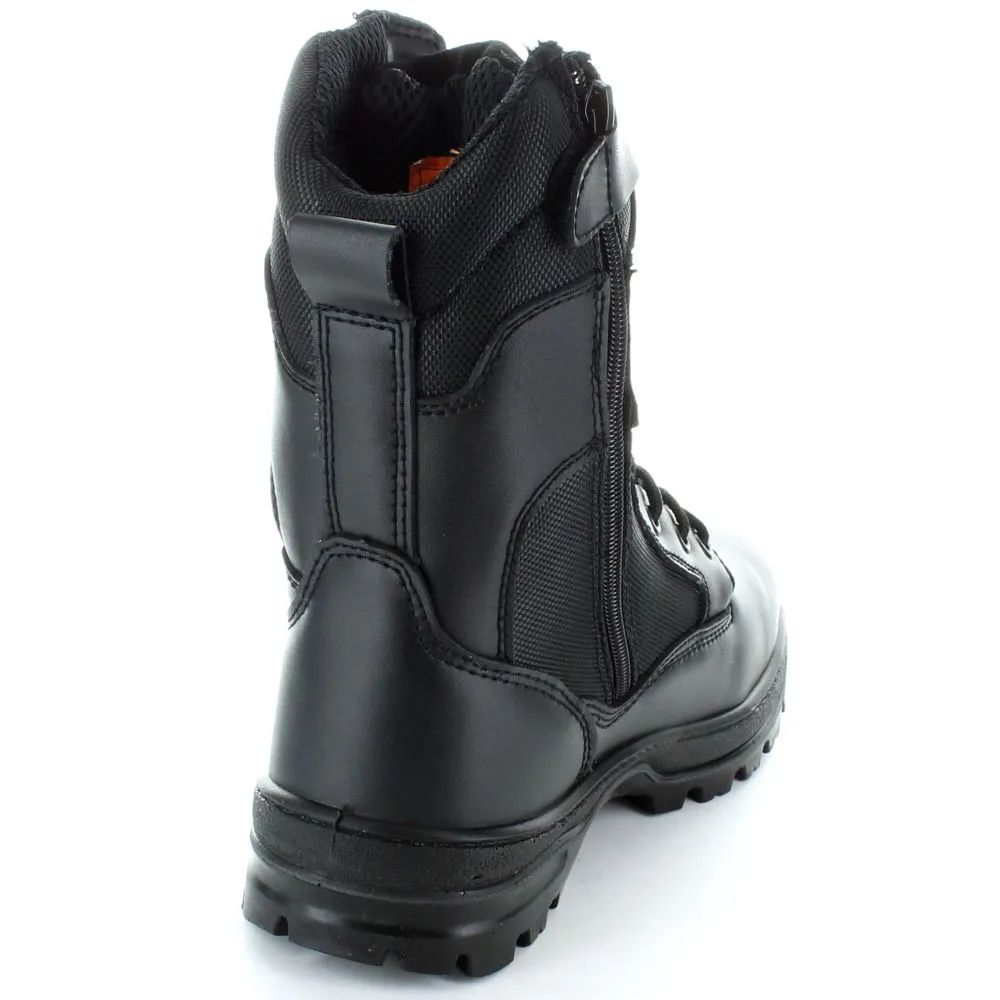 Black Dual Density Zip Safety Boot