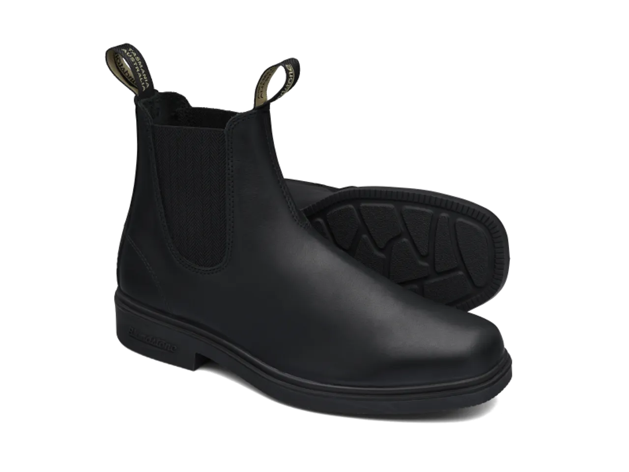 Blundstone 663 Black full grain leather elastic side Dress Boot