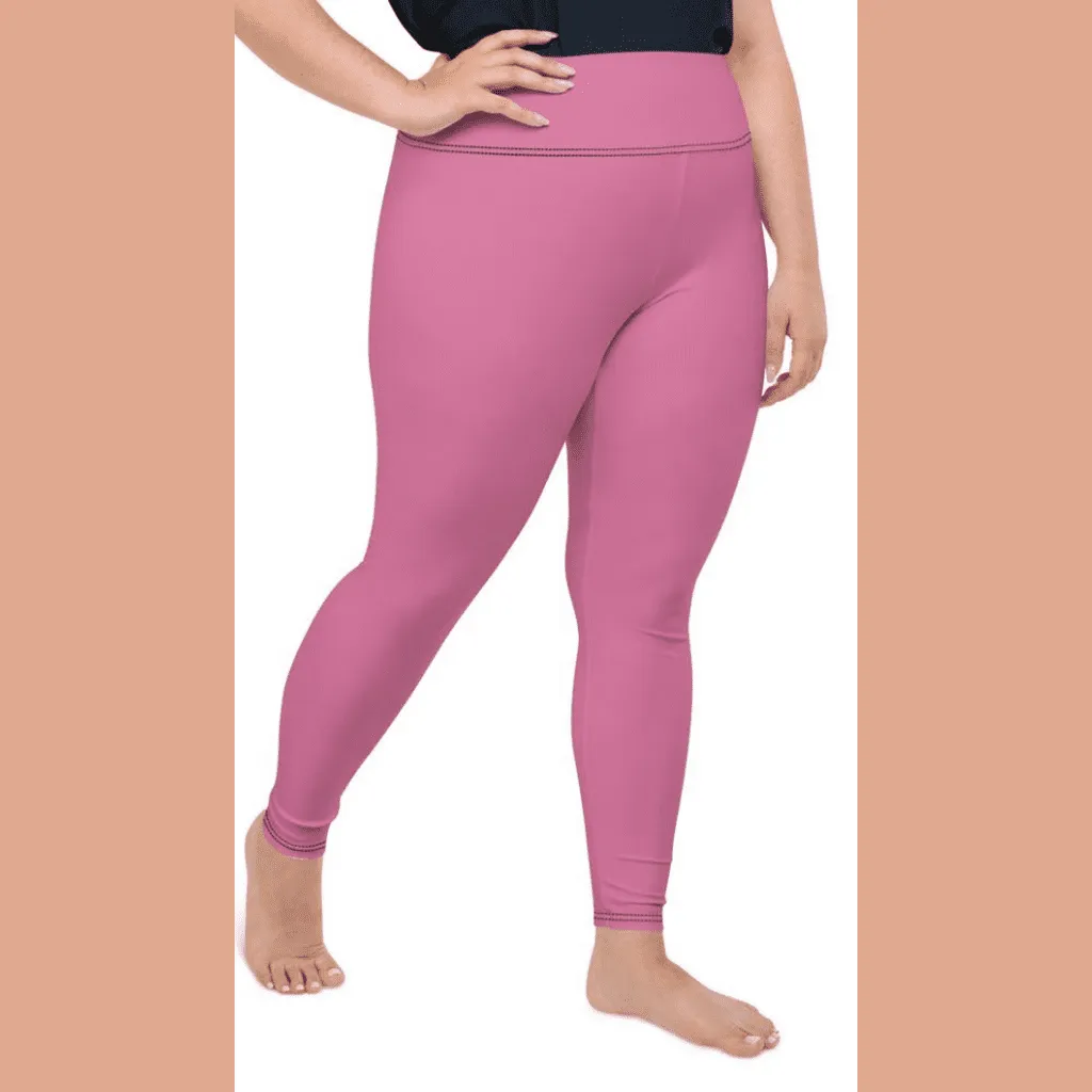 Bubblegum Pink Plus Size Leggings