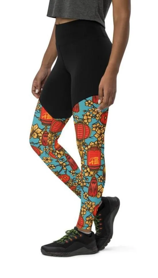 Chinese Festive Compression Leggings