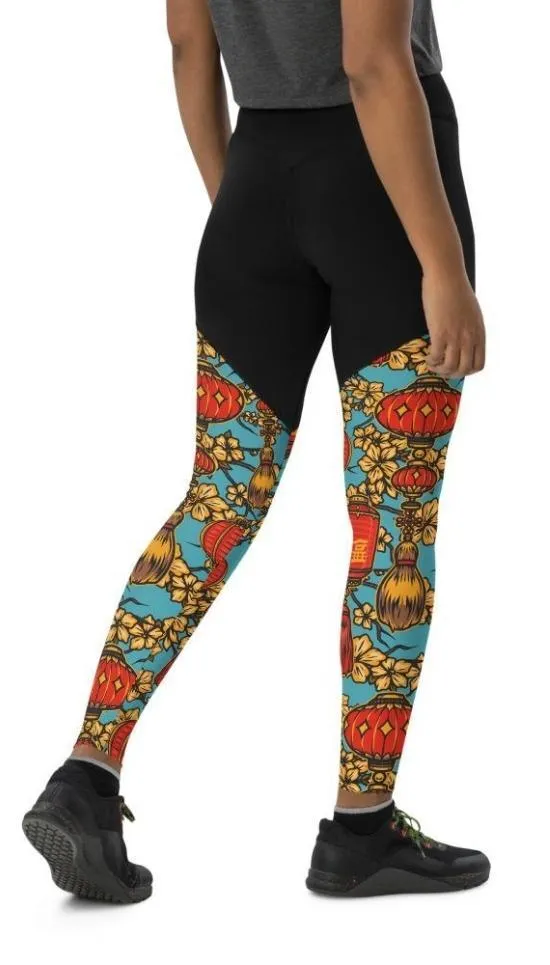 Chinese Festive Compression Leggings