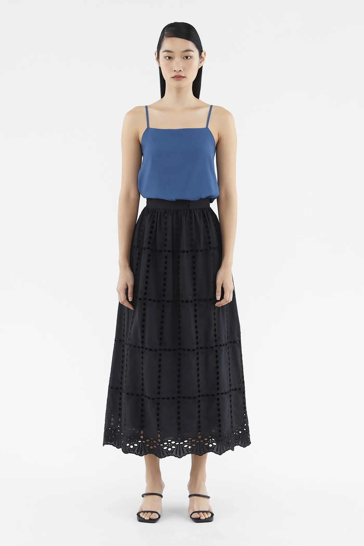 Clarisa Broderie Maxi Skirt 