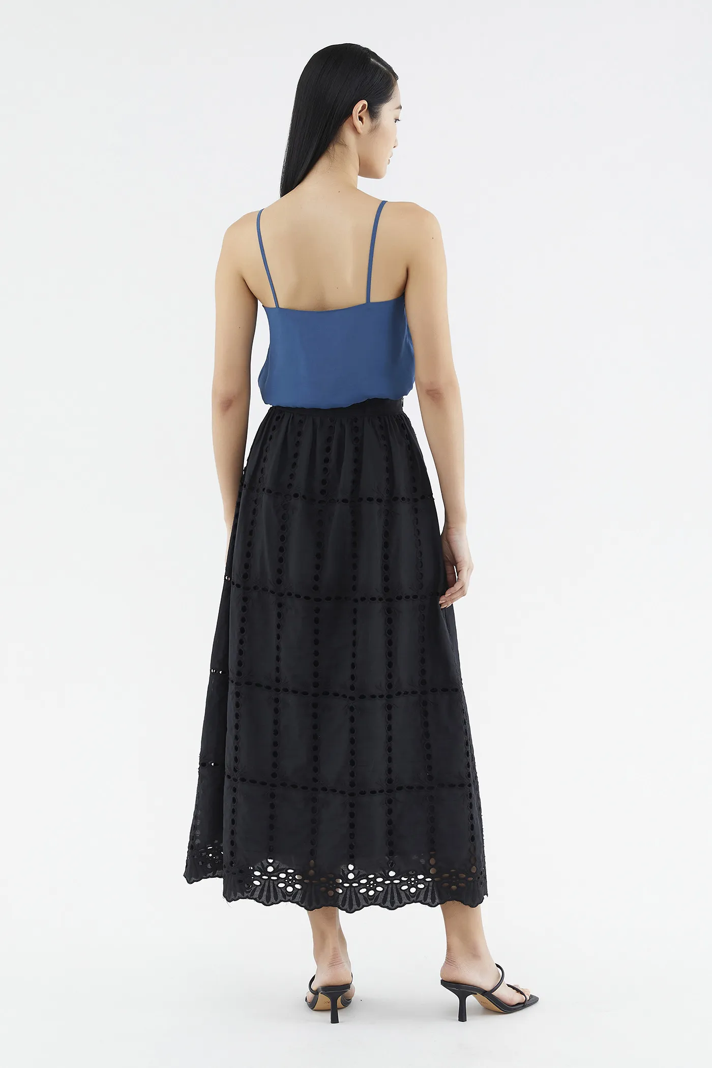 Clarisa Broderie Maxi Skirt 