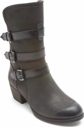 Cobb Hill Anisa 3 Buckle Boot Black - Wide