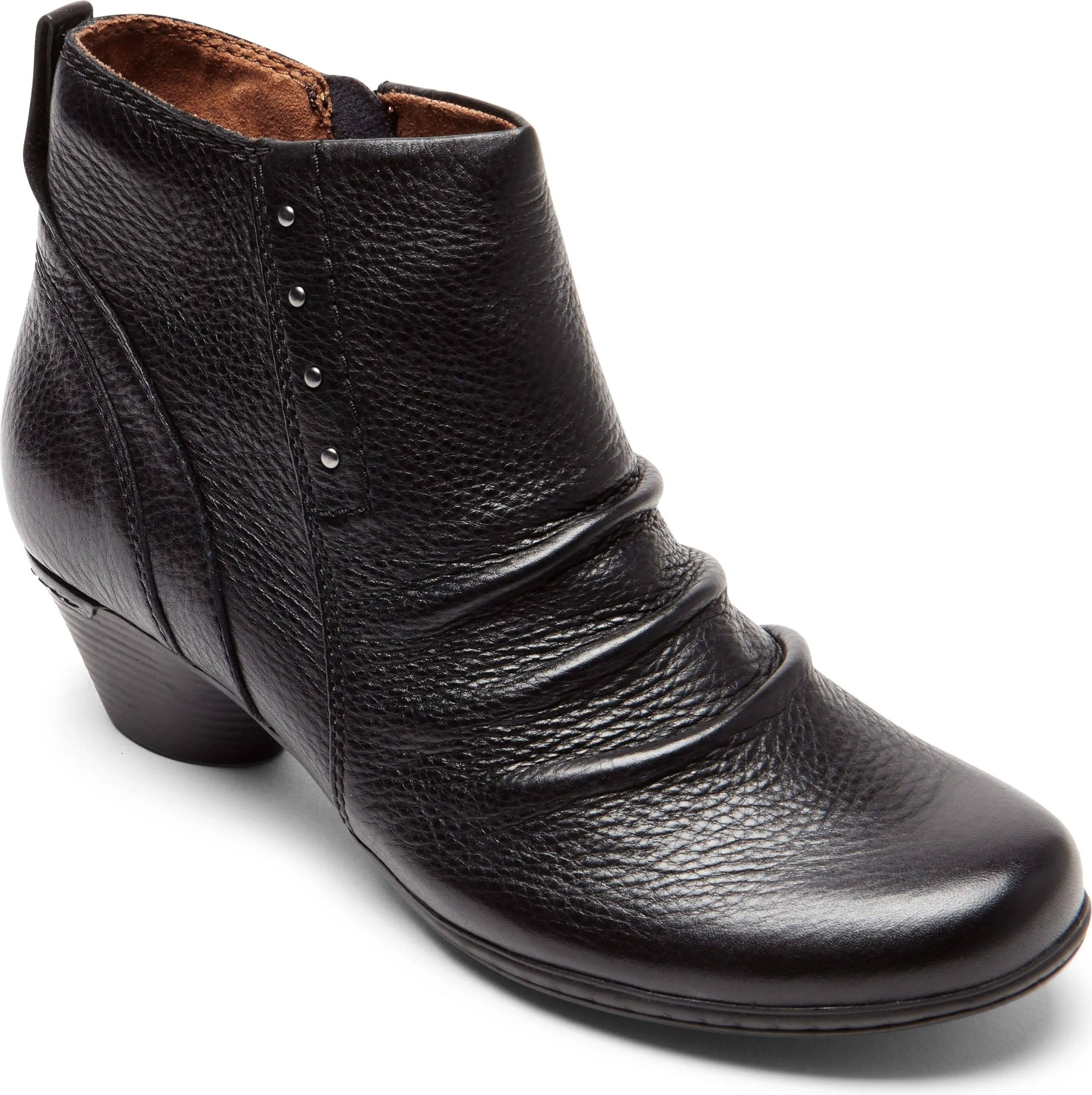 Cobb Hill Laurel Rivet Boot Black - Wide