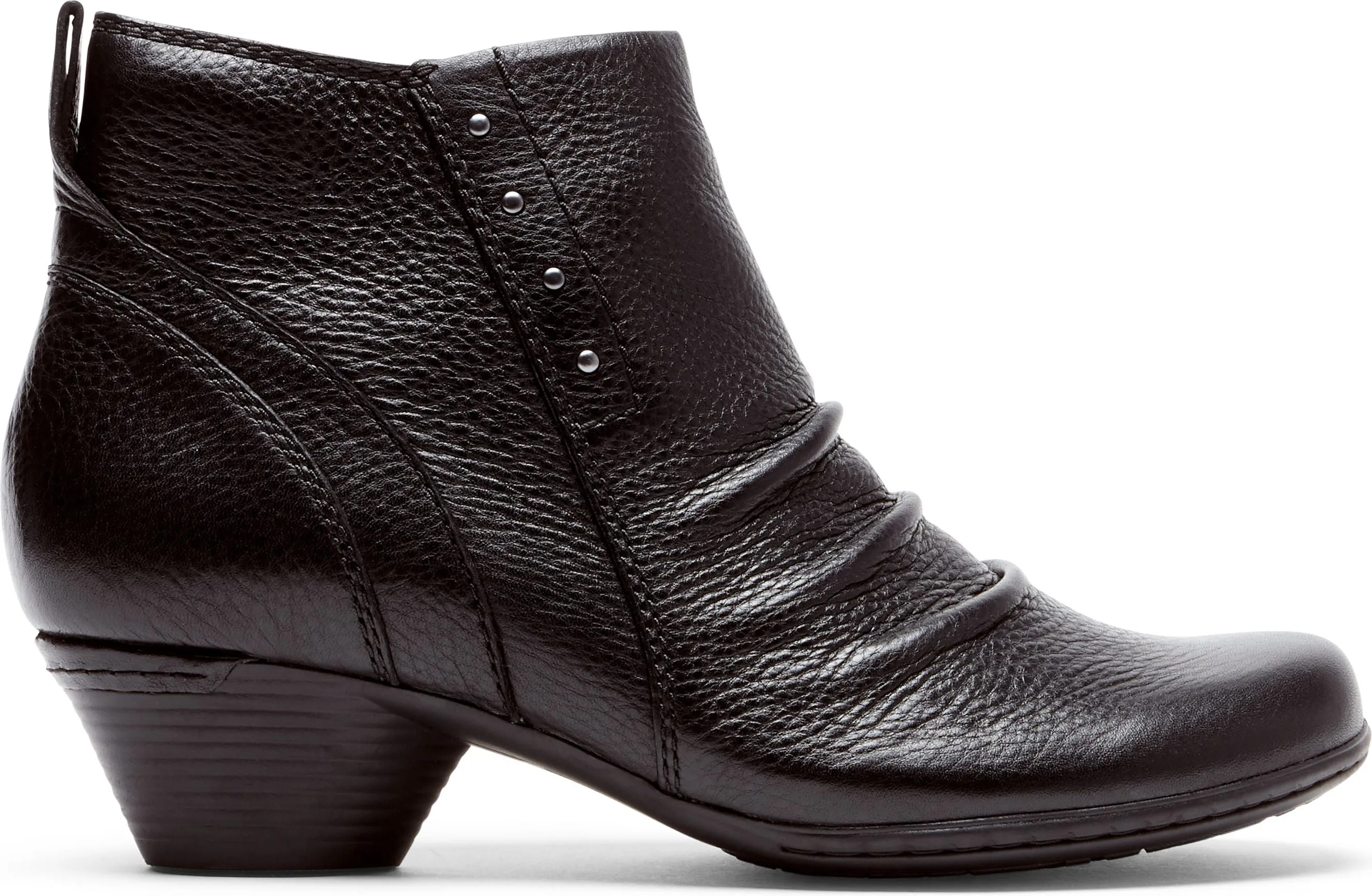 Cobb Hill Laurel Rivet Boot Black - Wide