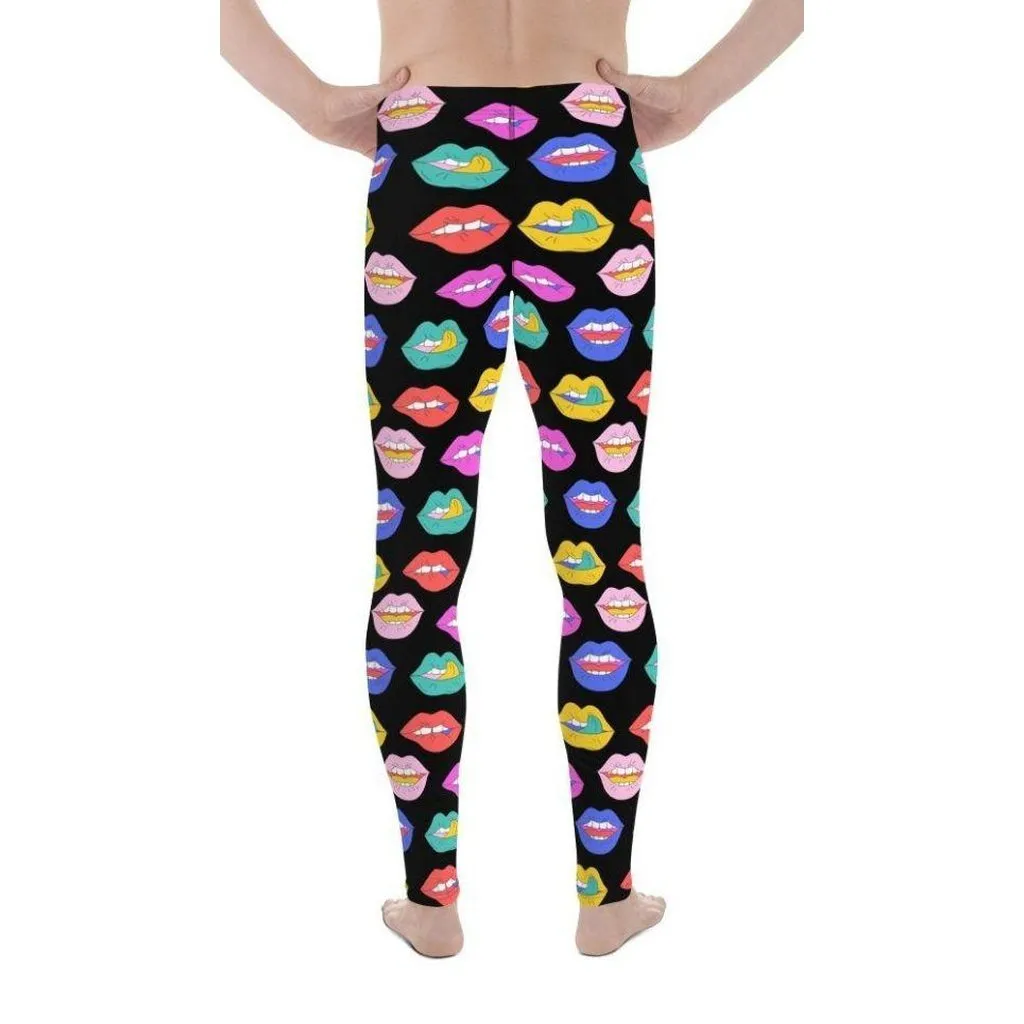 Colorful Lips Men's Leggings