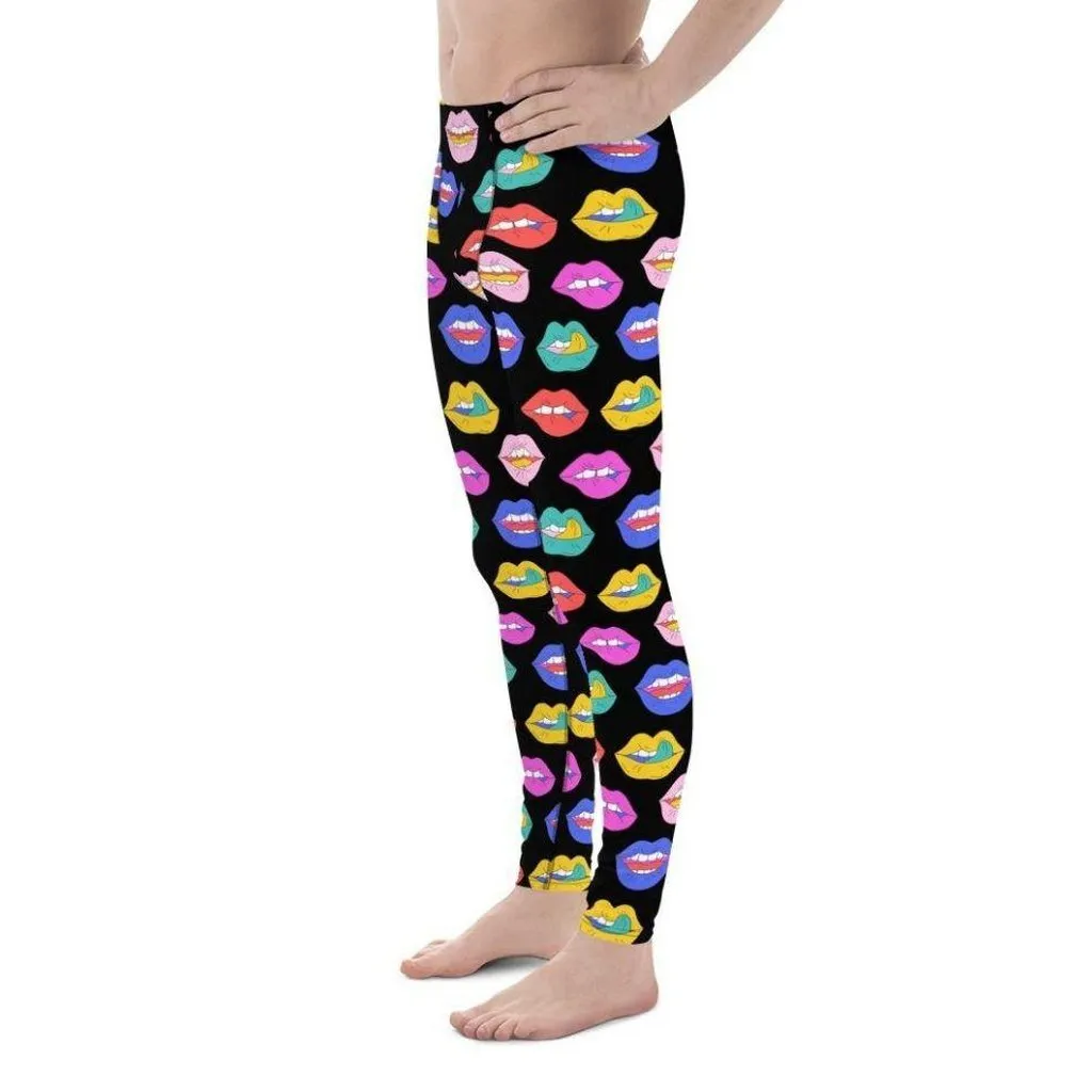 Colorful Lips Men's Leggings