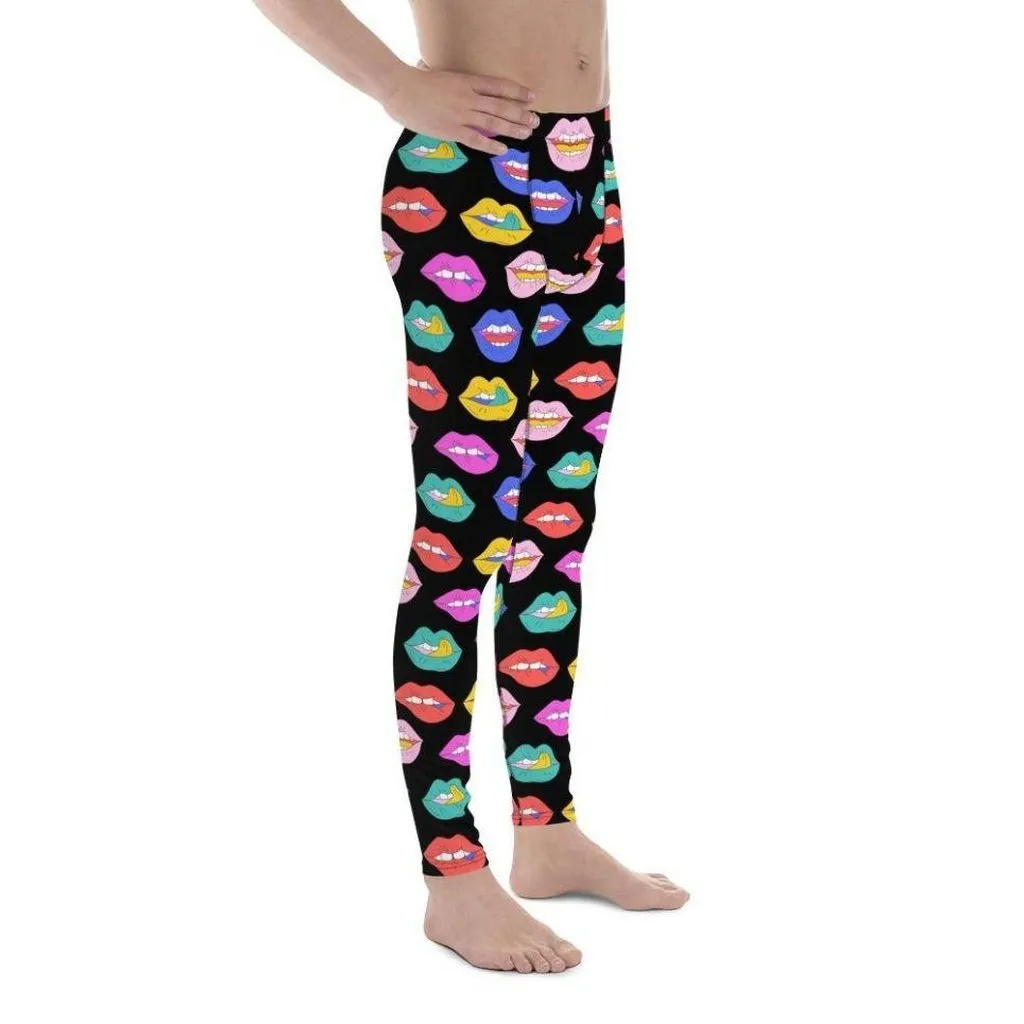 Colorful Lips Men's Leggings