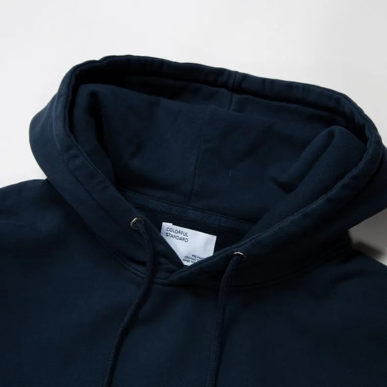 Colorful Standard Classic Organic Pullover Hooded Sweatshirt (Navy Blue)