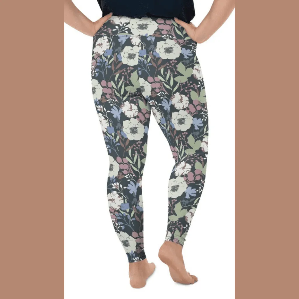 Cool Floral Plus Size Leggings