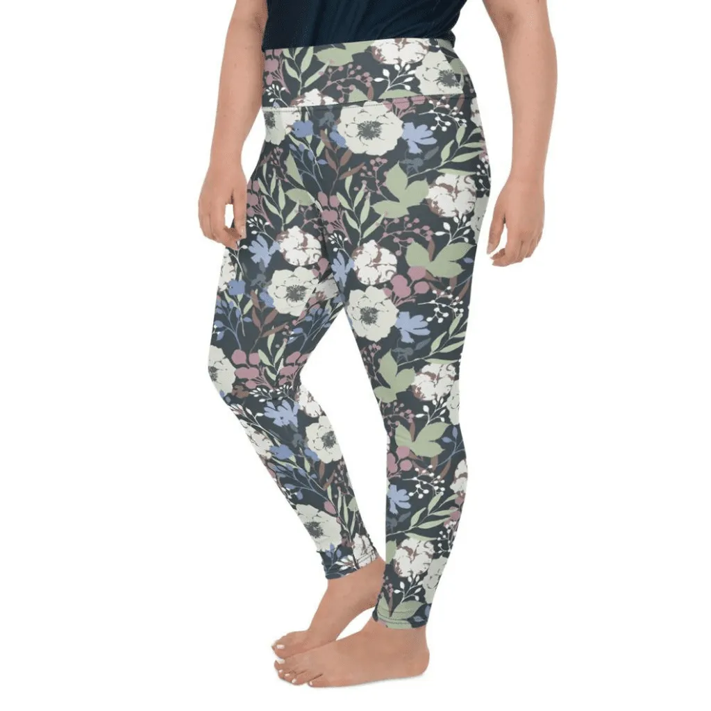 Cool Floral Plus Size Leggings