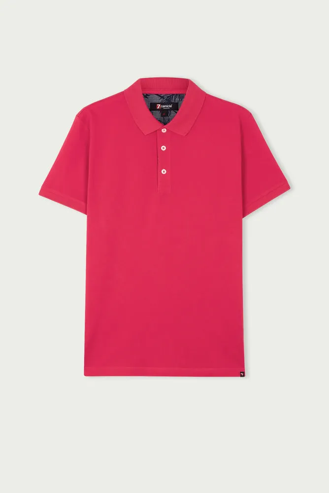 Cotton Man Polo Red