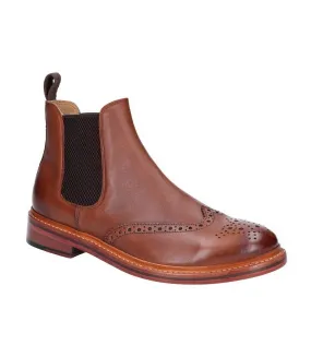 Cotwold Mens Siddington Leather Elasticated Dress Boot (Brown) - UTFS6765