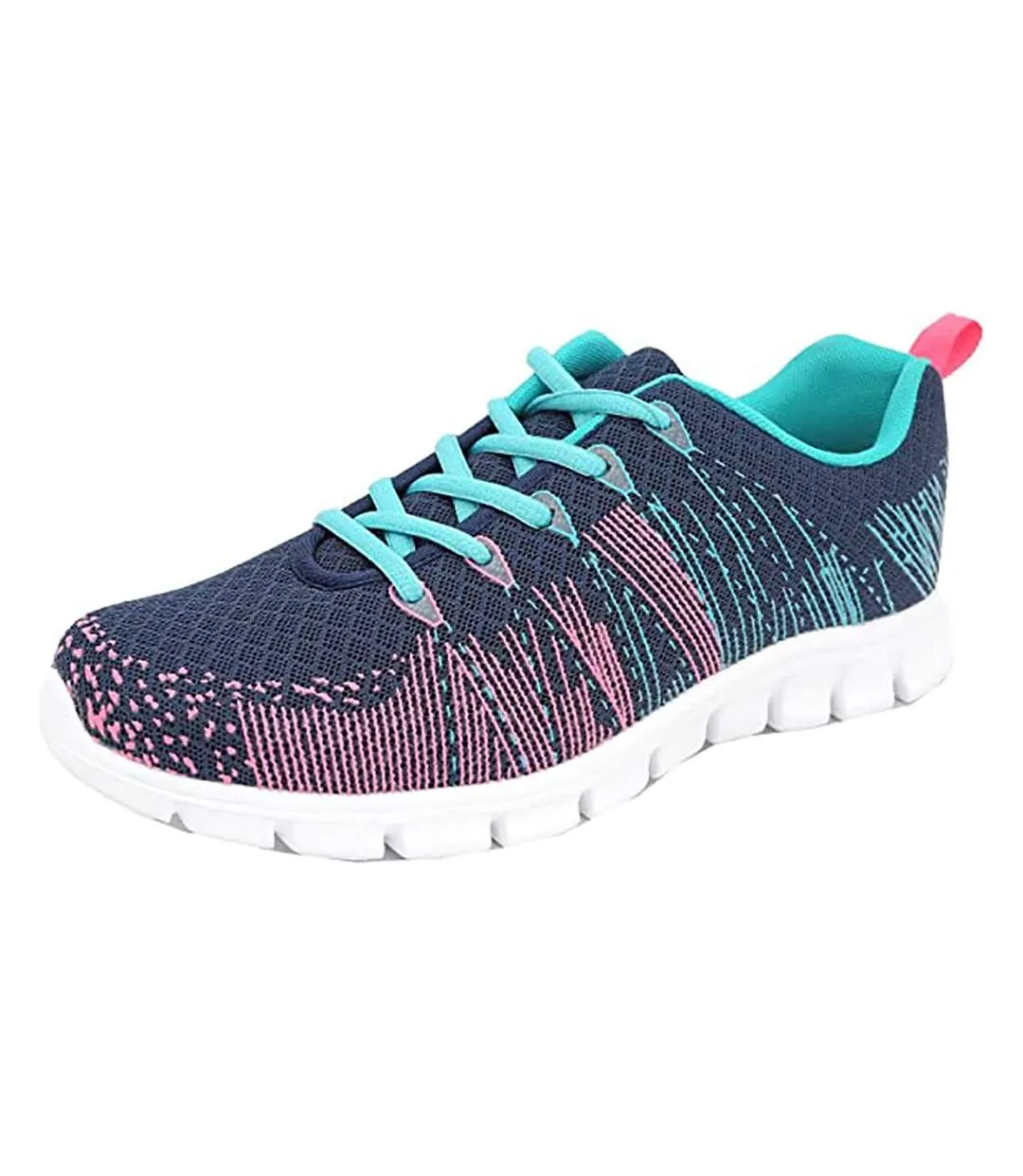 Dek Superlight Womens/Ladies Starlight Memory Foam Trainers (Navy/Aqua/Fuchsia) - UTDF1124