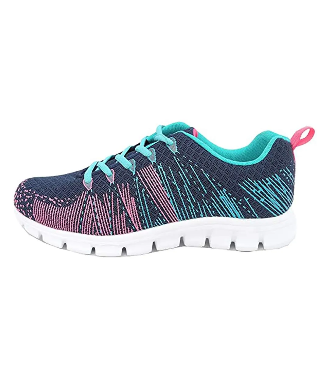 Dek Superlight Womens/Ladies Starlight Memory Foam Trainers (Navy/Aqua/Fuchsia) - UTDF1124