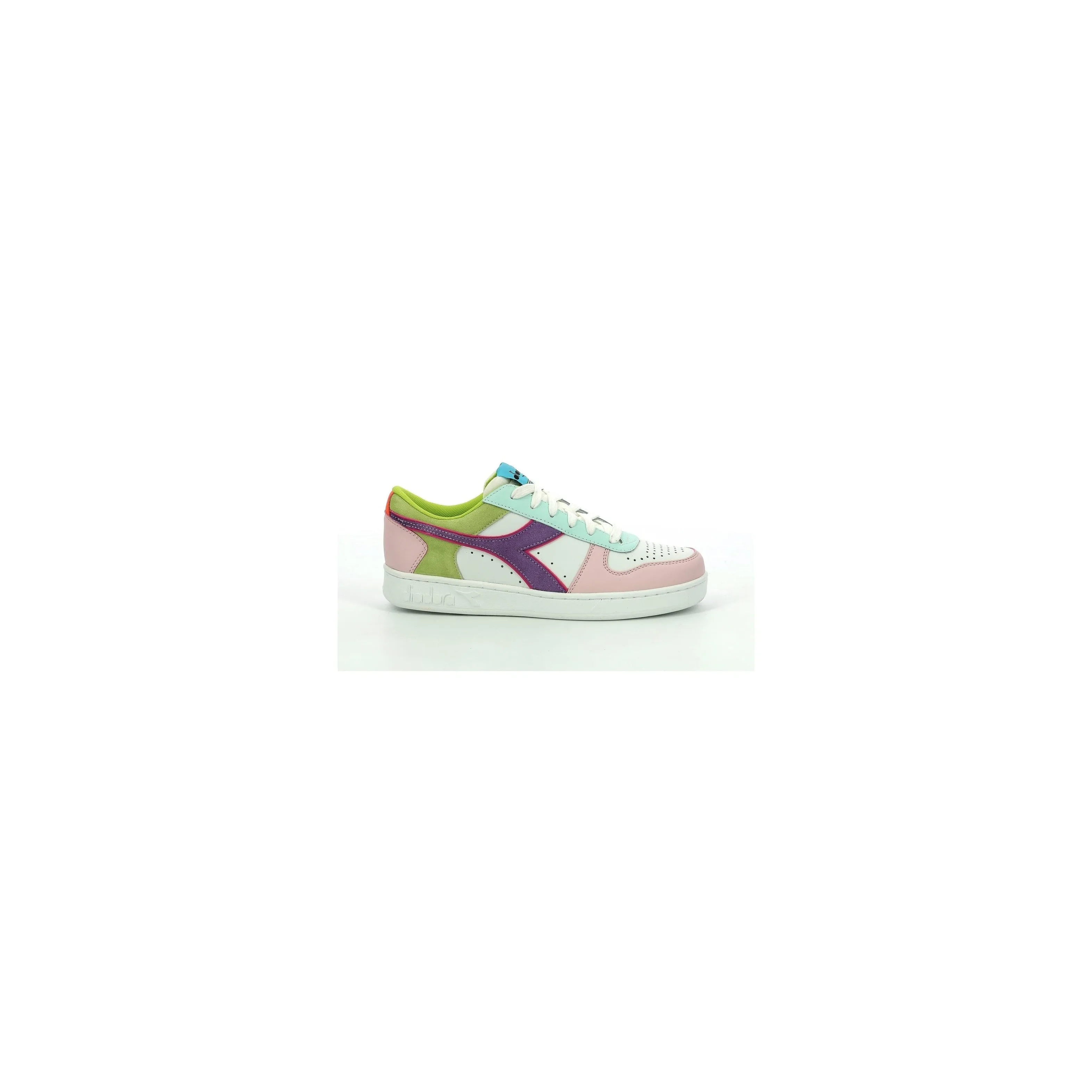 Diadora - Sneakers Bas Magic Bas Low W - White/Potpourri/Blue Gras - Femme