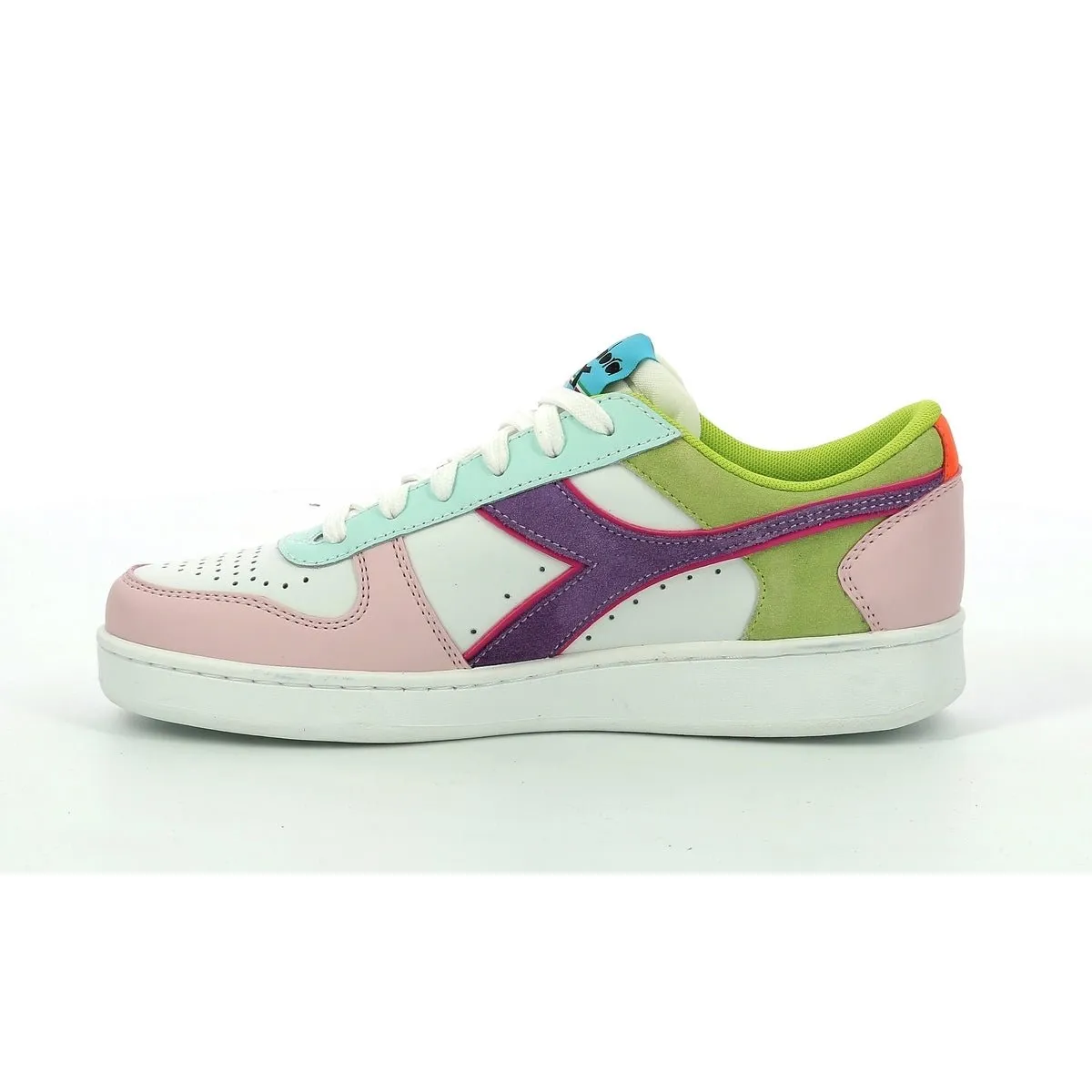 Diadora - Sneakers Bas Magic Bas Low W - White/Potpourri/Blue Gras - Femme