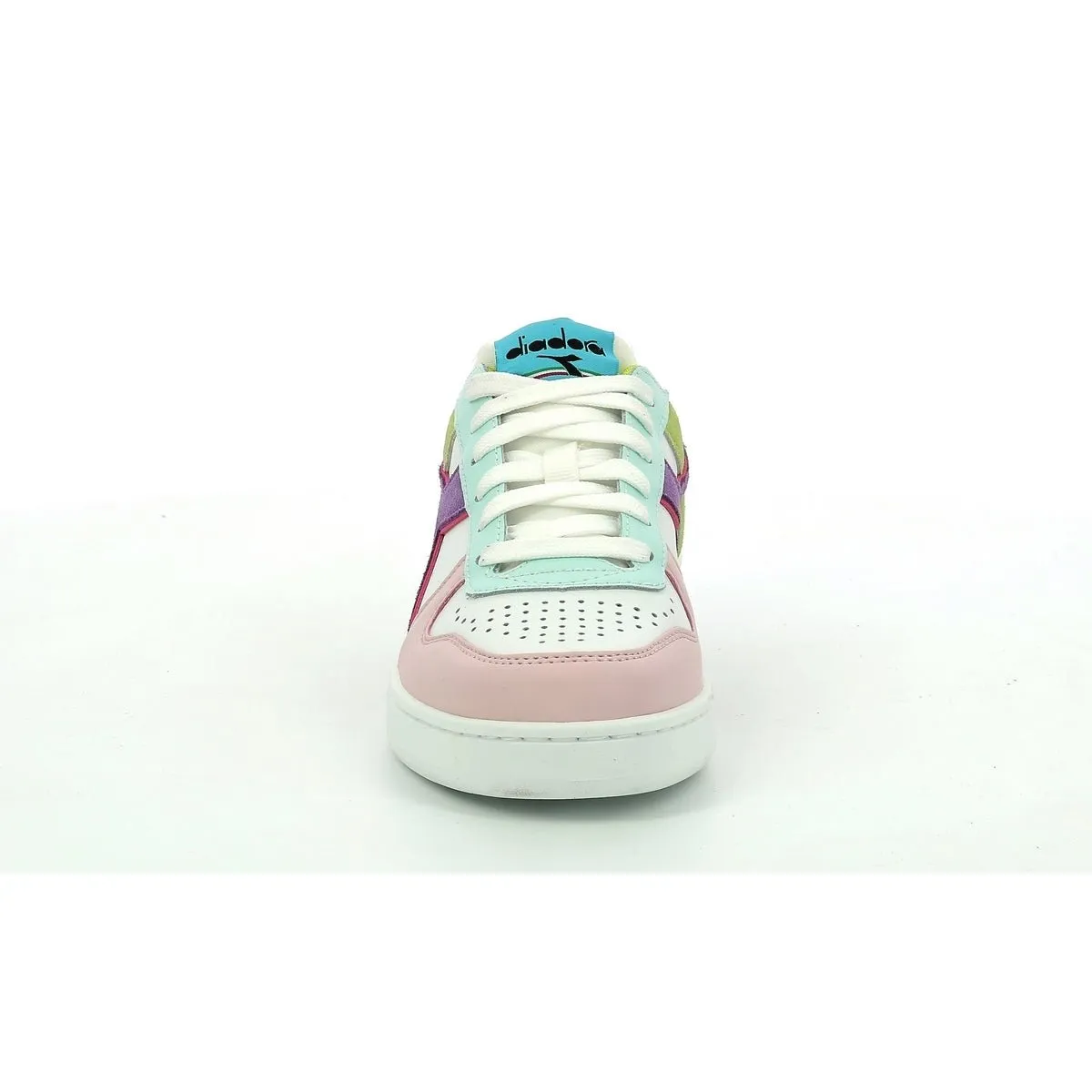 Diadora - Sneakers Bas Magic Bas Low W - White/Potpourri/Blue Gras - Femme