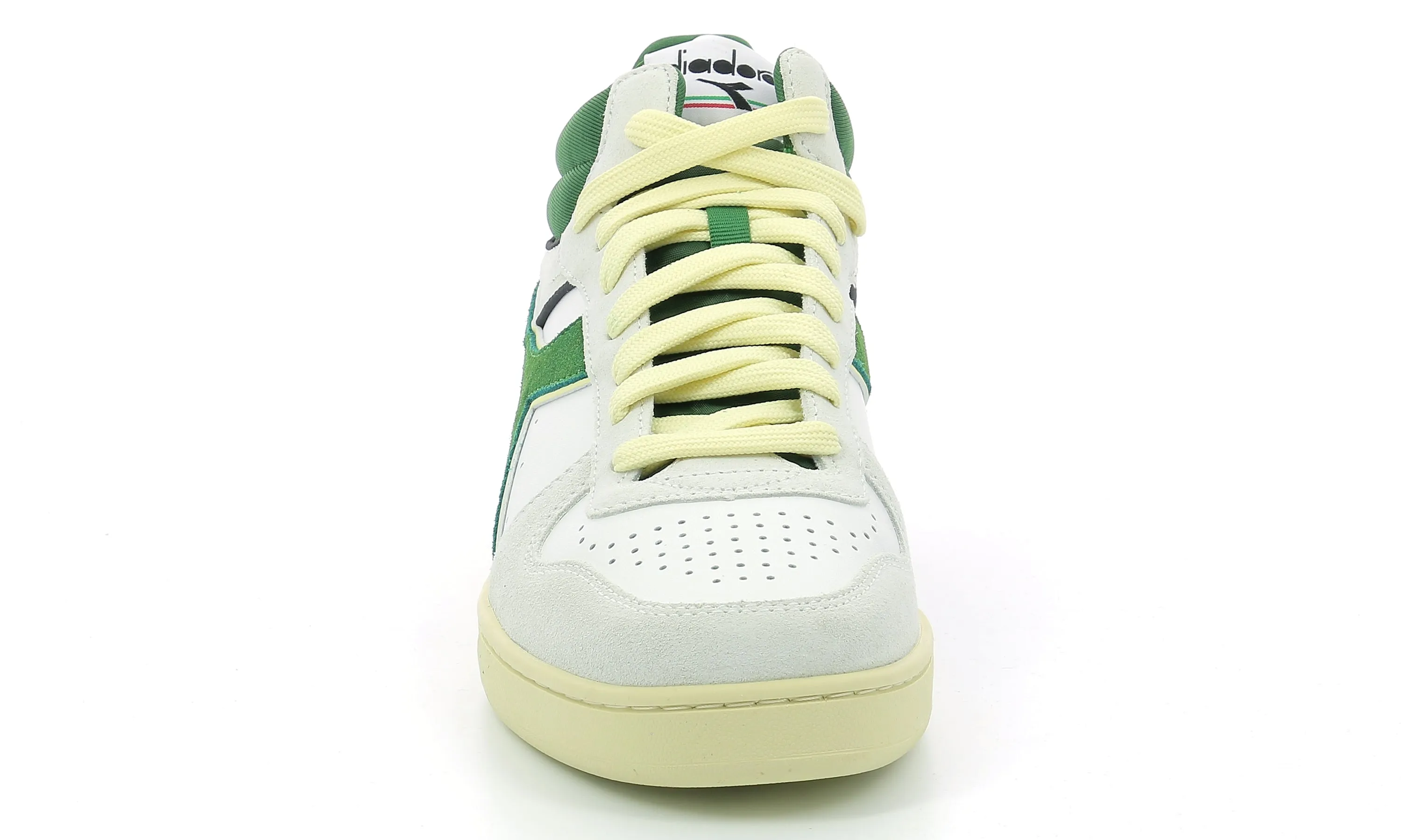 Diadora - Sneakers Hautes Magic B Demi Cu - White/Greener Pastures - Mixte