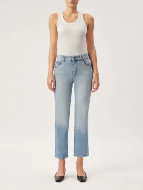 DL1961    Patti Straight High Rise Vintage Ankle Jeans Reef