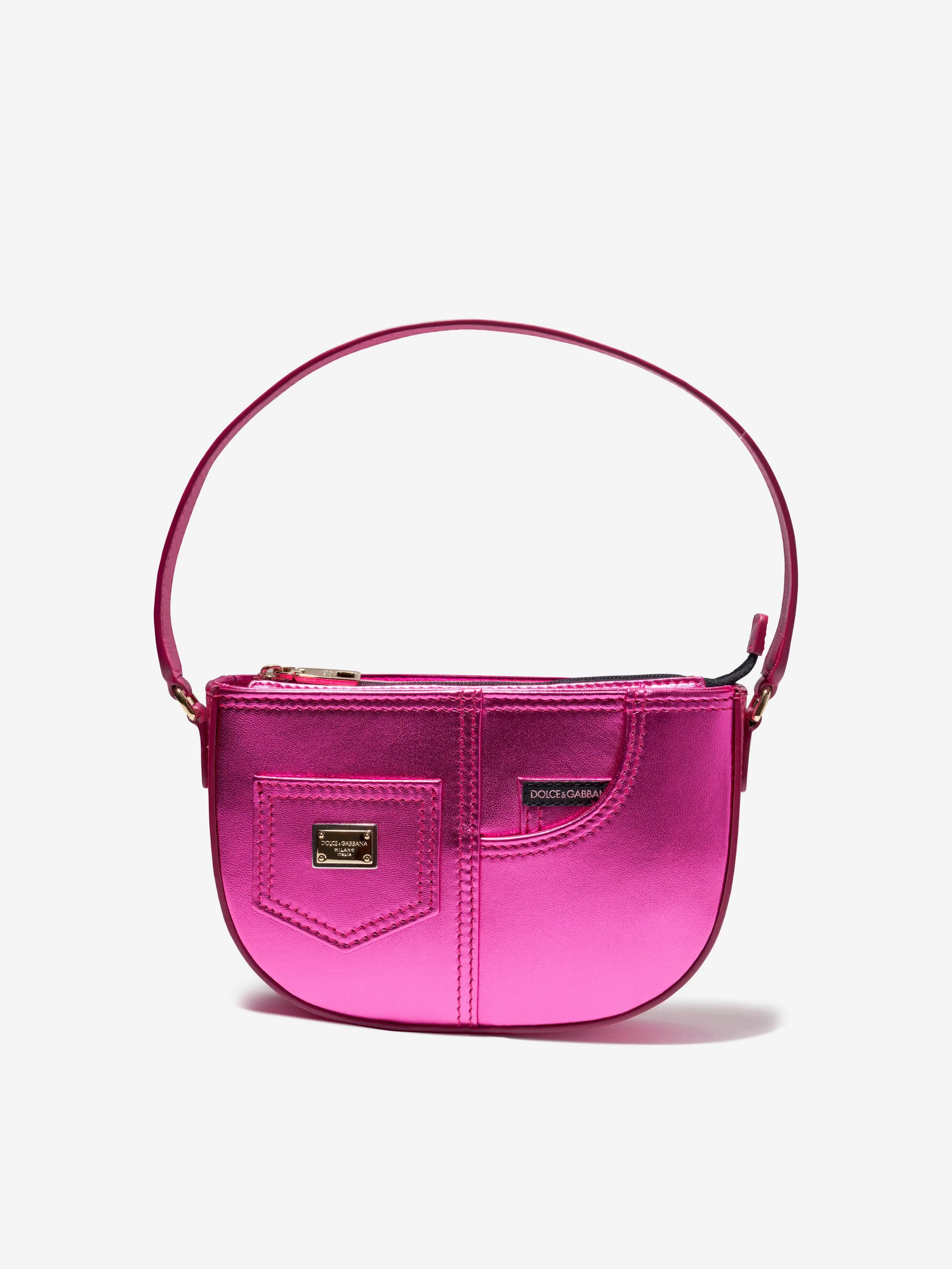 Dolce & Gabbana Girls Leather Shoulder Bag in Pink