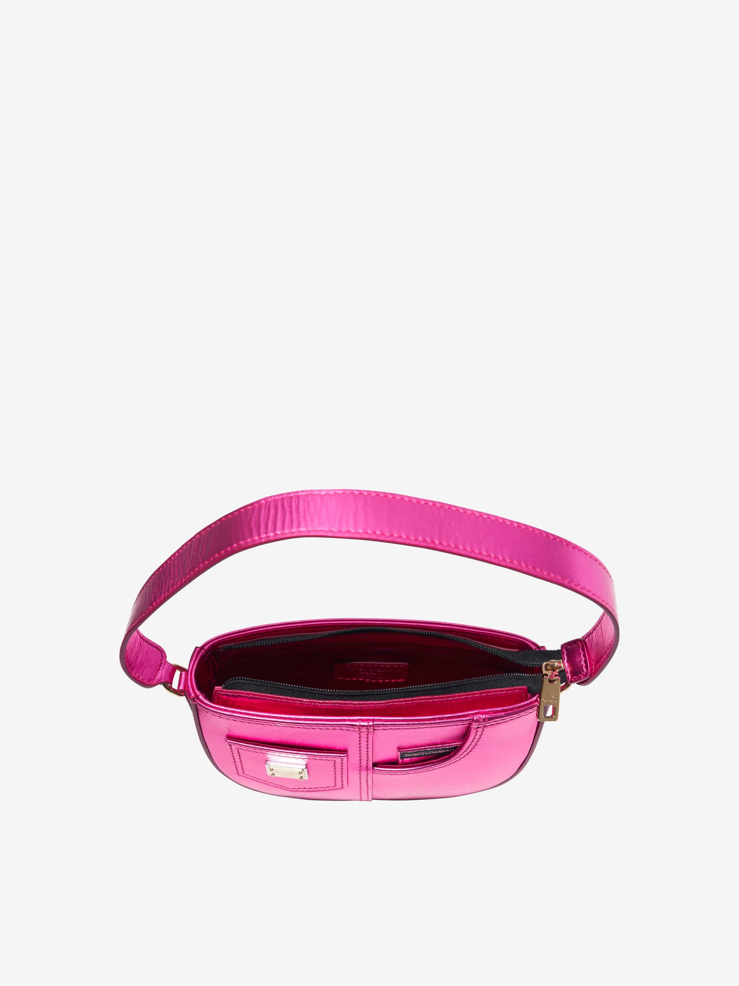 Dolce & Gabbana Girls Leather Shoulder Bag in Pink