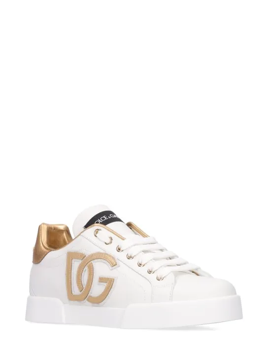 Dolce&Gabbana   20mm Portofino leather sneakers 