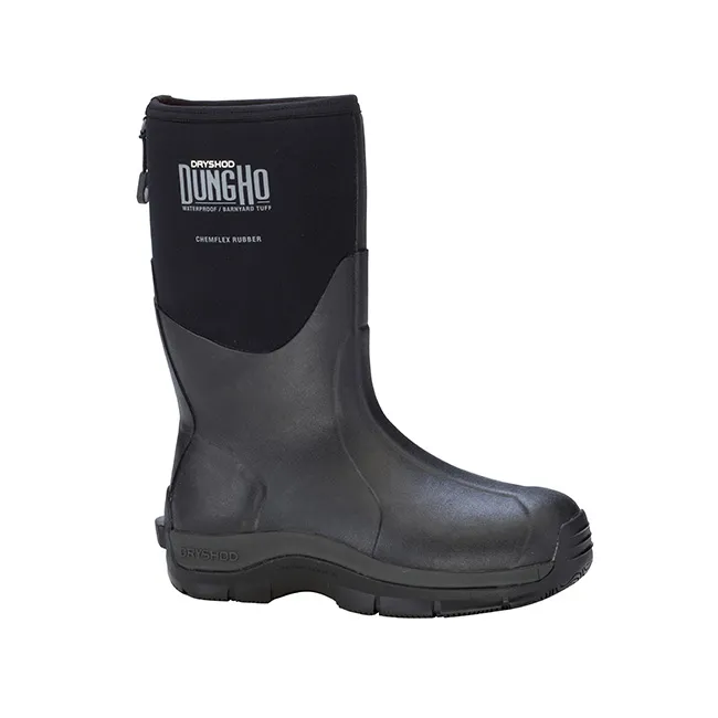 Dryshod Men's Dungho Barnyard Tough Mid Boot - Black/Gray