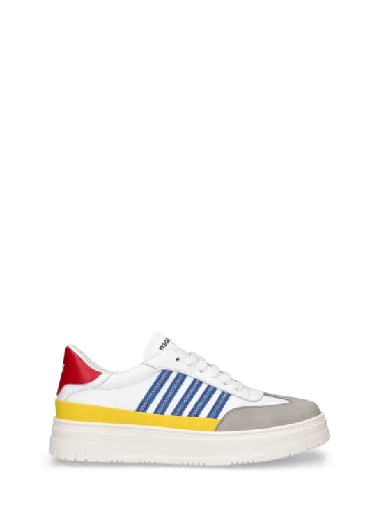 Dsquared2   Leather & tech lace-up sneakers 